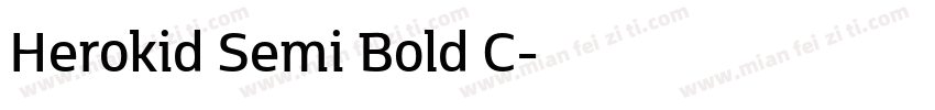 Herokid Semi Bold C字体转换